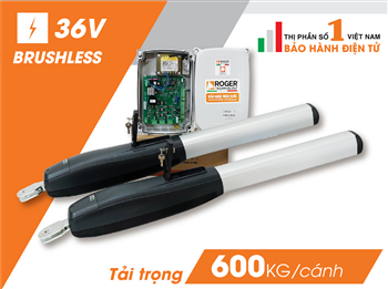 Motor Cổng tự động tay đòn Roger Italia Smarty 5 – 36V – 600kg